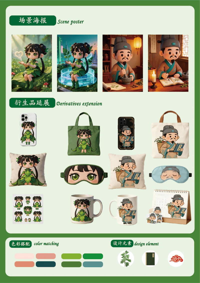 蕲艾 IP 设计，第 3 张展示图